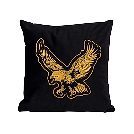 Kartal Nakışlı Kırlent Kılıfı