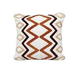 Geometrik Nakışlı Kırlent Kılıfı