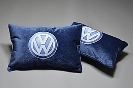 Volkswagen Logo Baskılı Araba Koltuk Yastığı 2`li